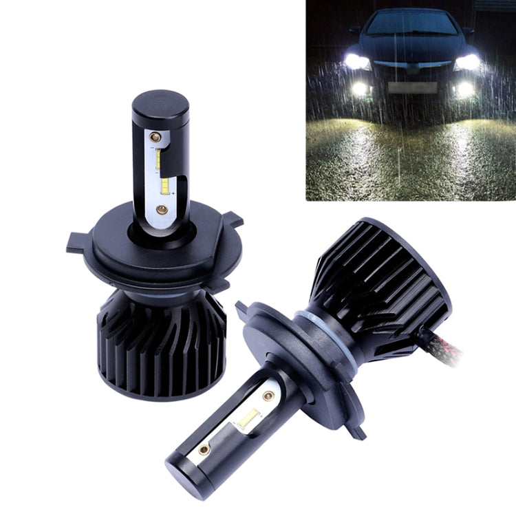 2 PCS P7 H4 DC9-36V 24W 6500K 3000LM IP68 Car LED Headlight Lamps / Fog Light (White Light)