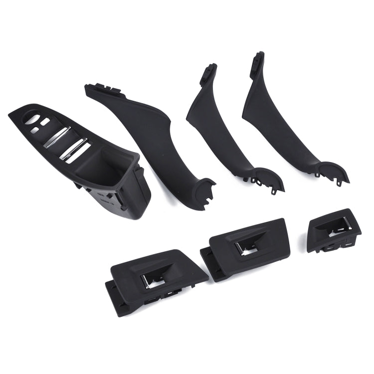 7 PCS Door Handle Window Switch Panel Interior Door Handle 51417225875 for BMW 5 Series, Left Driving