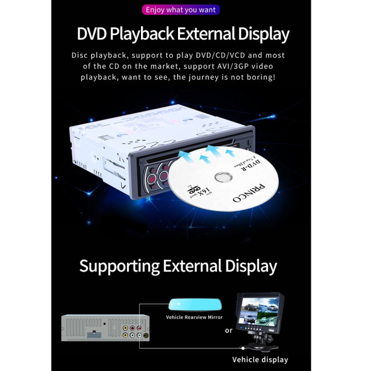 8169A 12V Car Radio Receiver MP3 Player, Support Bluetooth Hand-free Calling / FM / USB / AUX / TF Card