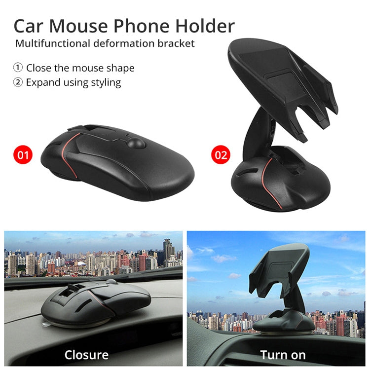 Suction Cup Rotatable Creative Mouse Shaped Car Holder