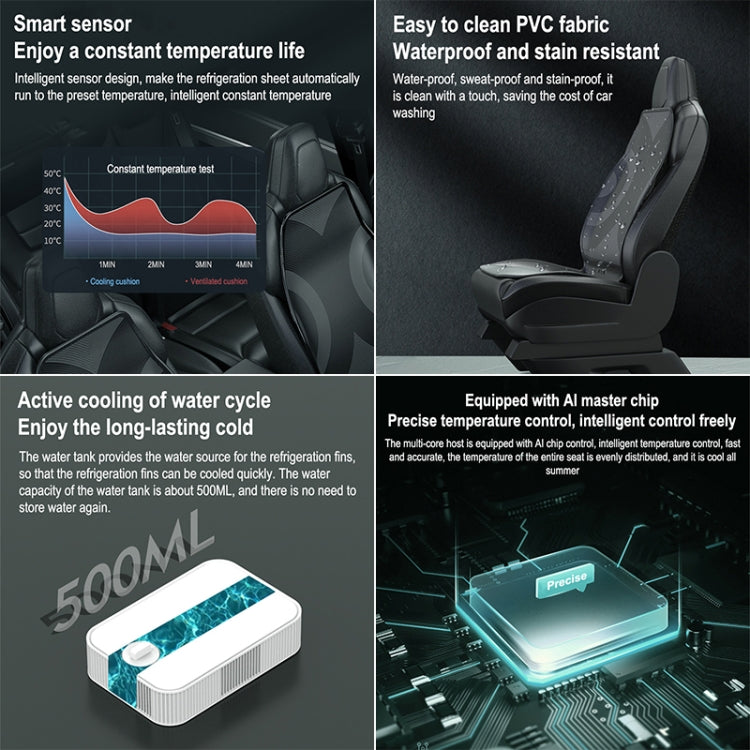 Rapid Cooling Car Smart Integrated Seat Cushion