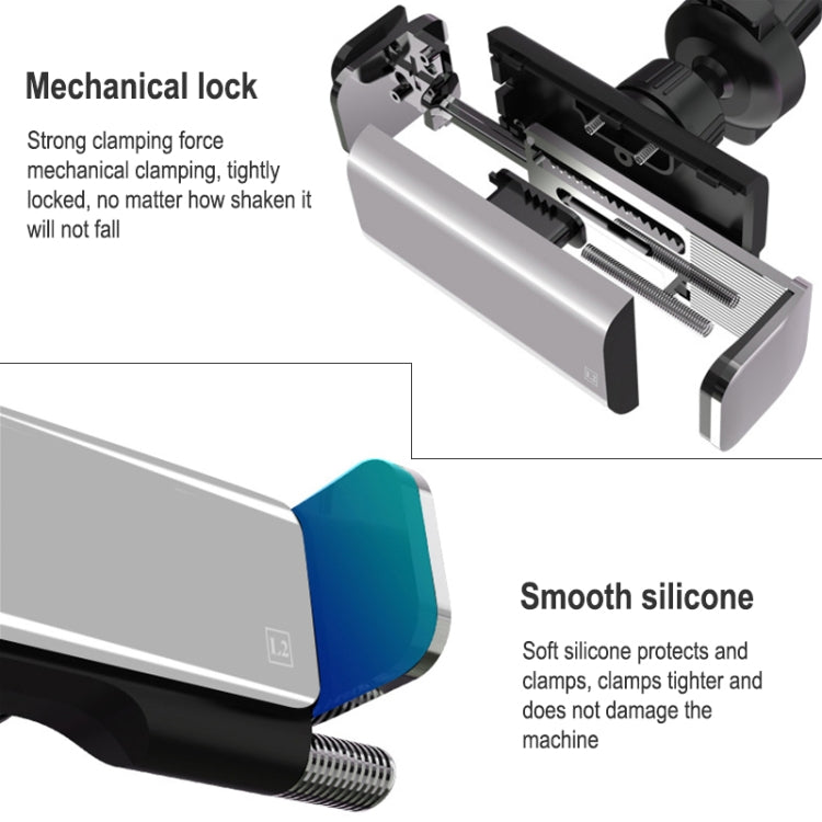 Automatic Induction Mobile Phone Car Aluminum Alloy Holder For 4.7-6.5 inch Mobile Phone