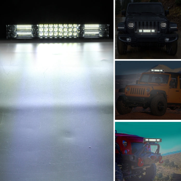 15 inch Three Rows 50W 4000LM 6000K IP67 Car Truck Off-road Vehicle LED Work Lights Spot / Flood Light, with 72LEDs SMD-3030 Lamps