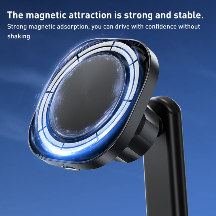 Benks CZ02 Pro 15W Magnetic Wireless Car Charger Phone Holder(Black)