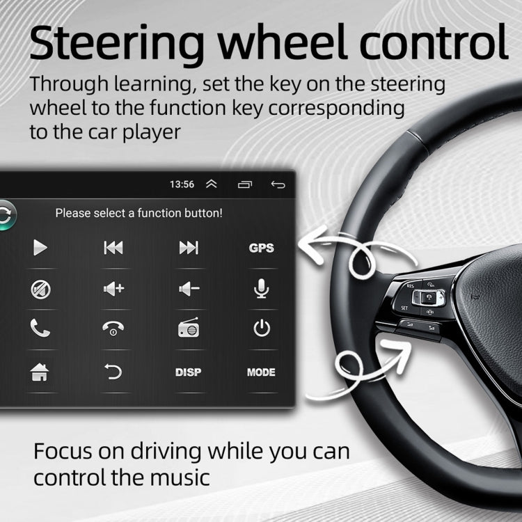 SX1 10.1 inch 90 Degree Rotation Android Navigation Car Player, 2GB+16GB