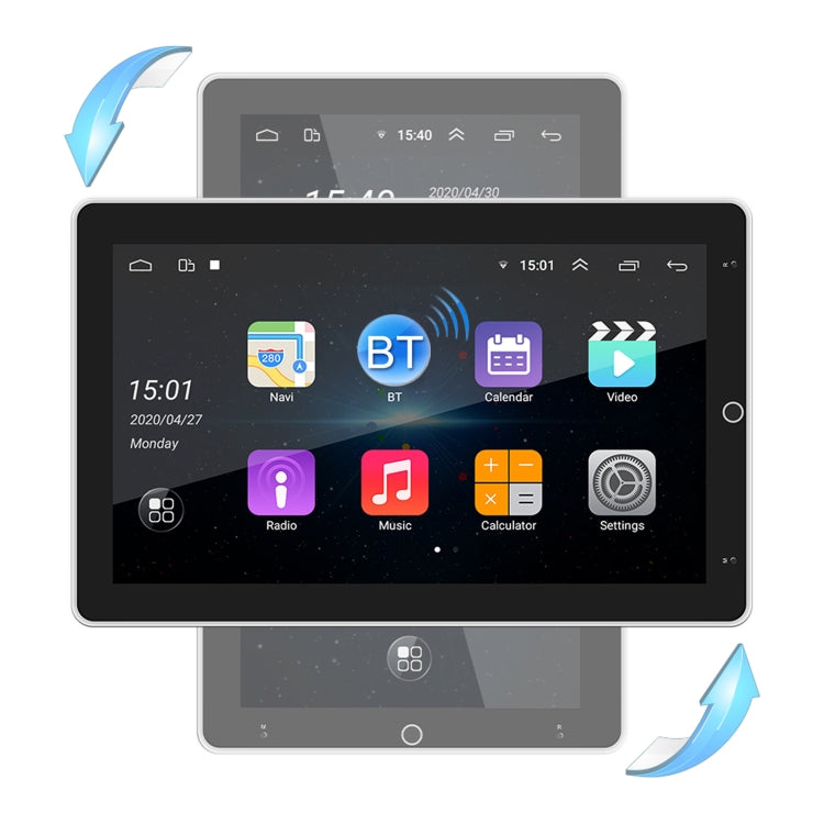 SX1 10.1 inch 90 Degree Rotation Android Navigation Car Player, 2GB+32GB