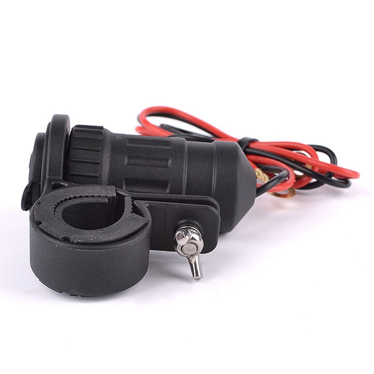 Motorcycle Cigarette Lighter Socket Car Charger Socket GPS Socket with Waterproof Cover