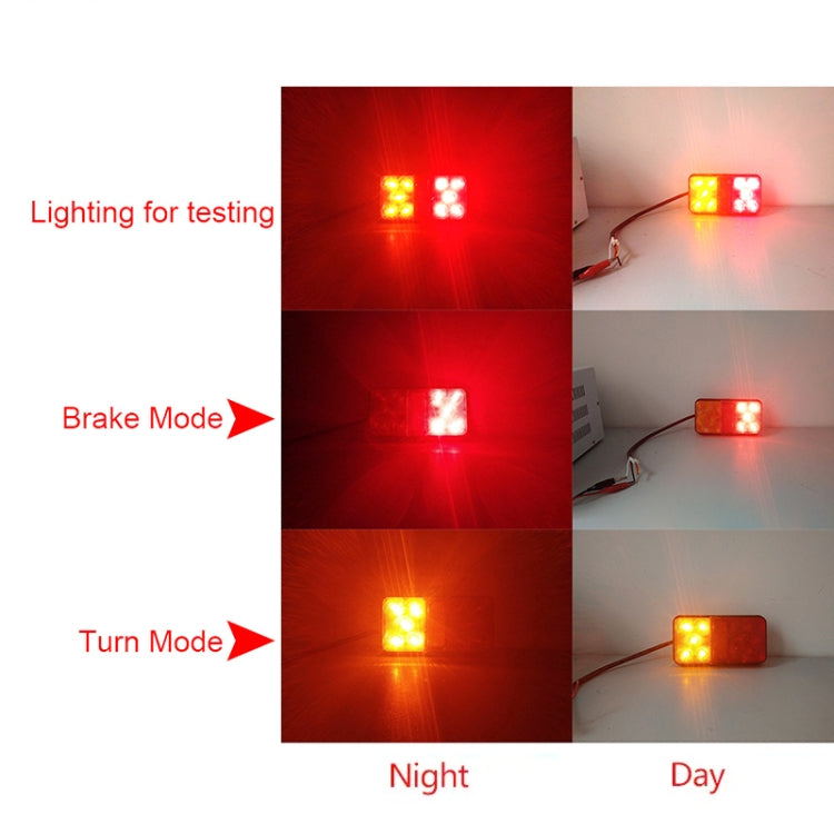 1 Pair Truck 10LEDs Tail Light Brake Reversing Light