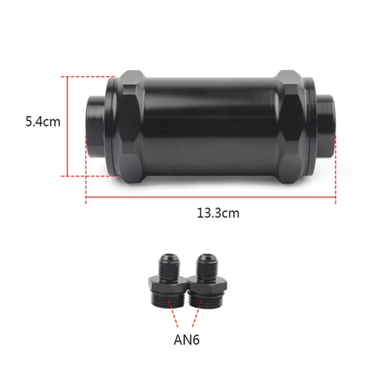 54mm Car Oil Filter with AN6 Adapters Threaded Joints