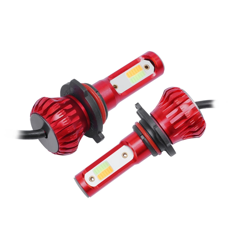 2 PCS YBW5-RED 9005 DC9-36V 12W 6000K/-8000K-3000K 2100LM IP68 Car LED Fog Light