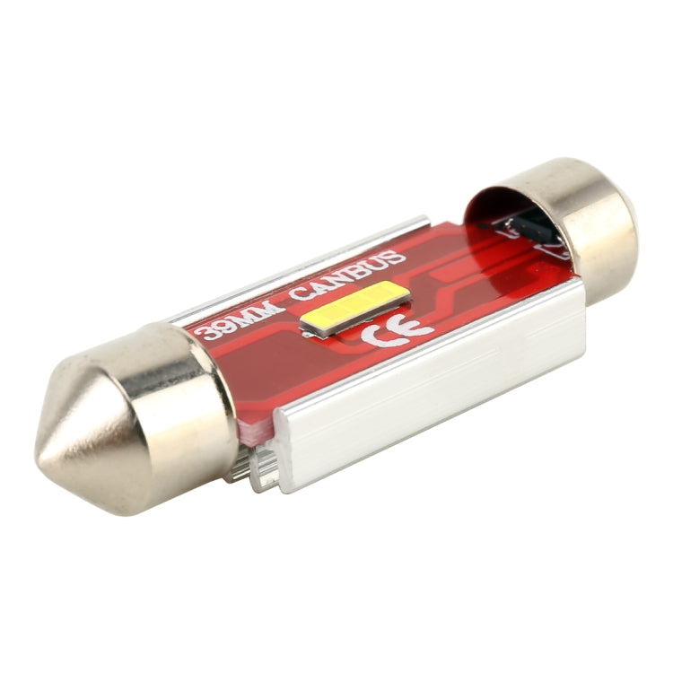 2 PCS 39mm DC9-32V / 1.6W / 6000K / 120LM Car Reading Lamp Dome Light with 3LEDs CSP Lamp Beads & Decoding