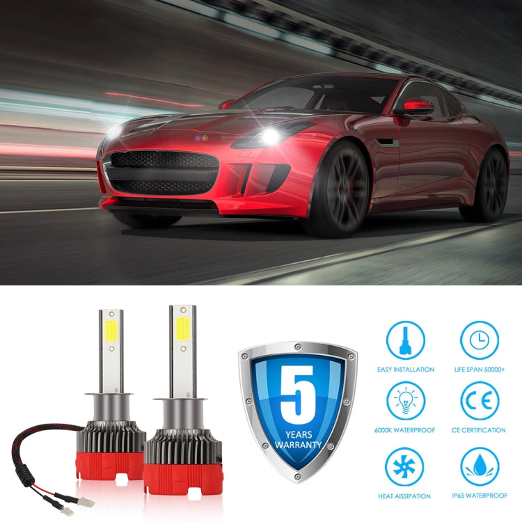 2 PCS EV18 H1 DC9-30V 20W 6000K 2500LM Car LED Headlight Lamps