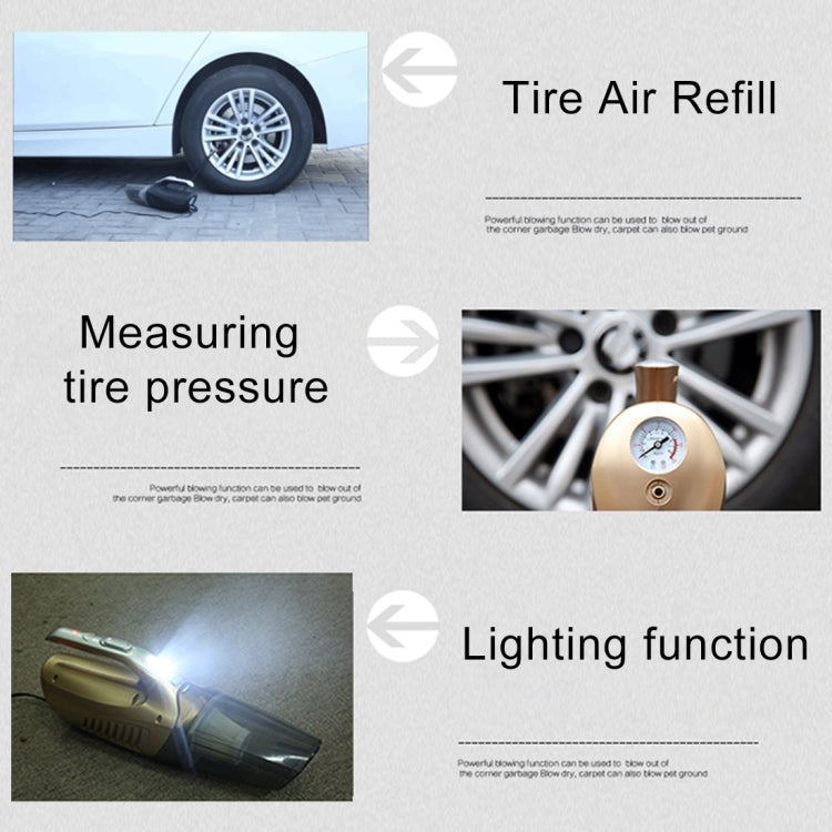 Car Portable Handheld Powerful Vacuum Cleaner with Inflator