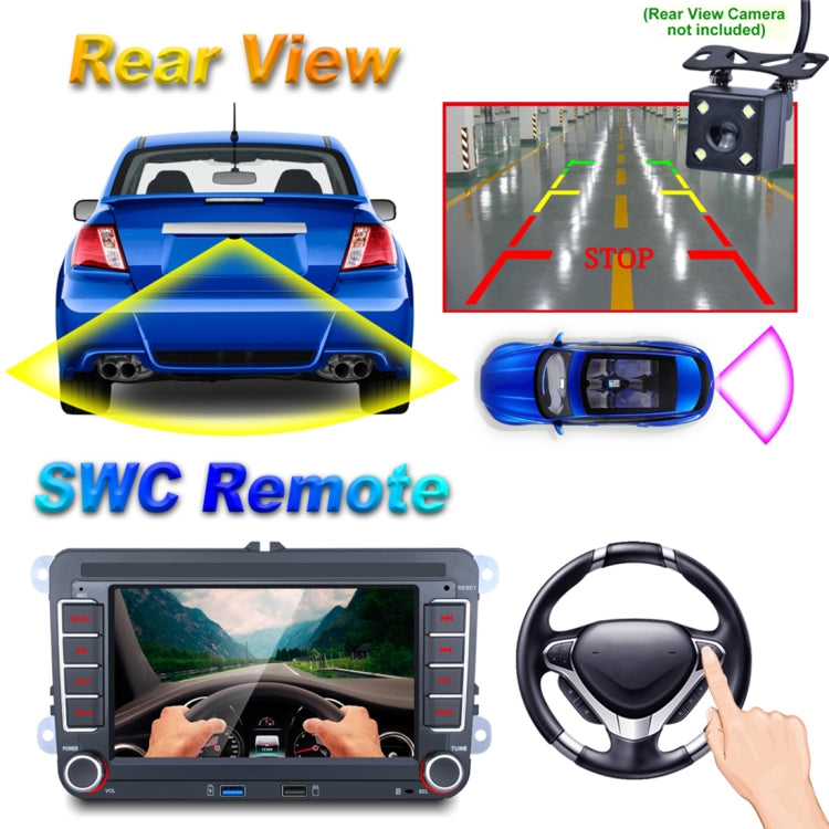 Car HD 7 inch Android 9.1 Radio Receiver MP5 Player for Volkswagen, Support FM & Bluetooth & TF Card & GPS & WiFi