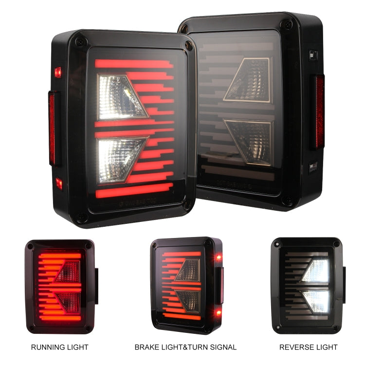 2 PCS Car No.3 Shape Reversing Lights / Turn Light / Tail Light for US Version Jeep Wrangler JK 2007-2017