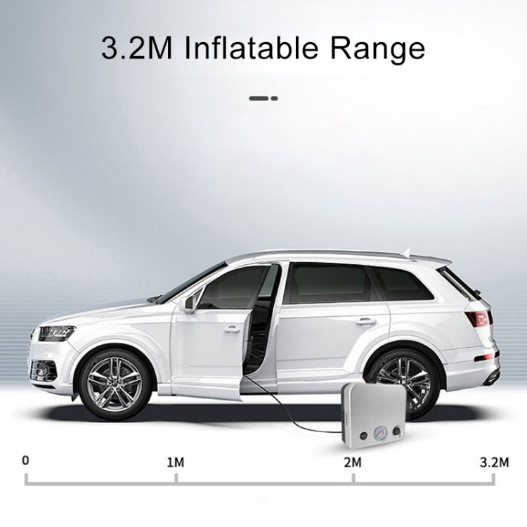 AC595 12V Portable Car Tire Pump Air Pump Tire Inflator with Light