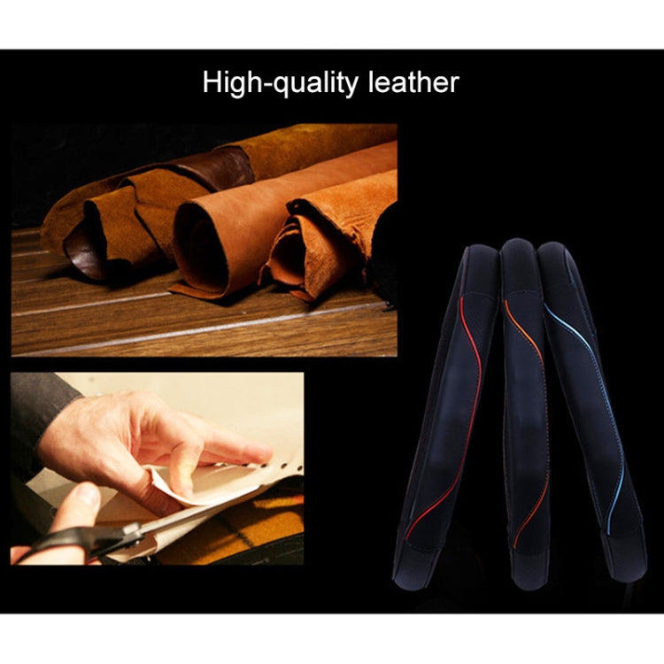 Universal Car Genuine Leather Steering Wheel Cover, Diameter: 38cm