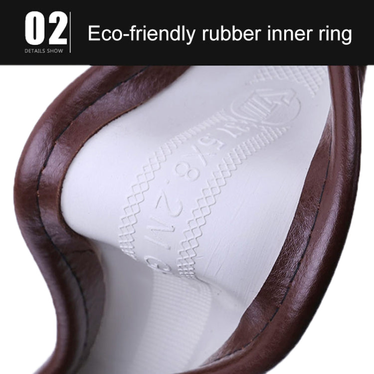 Universal Car Genuine Leather Pinhole Steering Wheel Cover, Diameter: 38cm