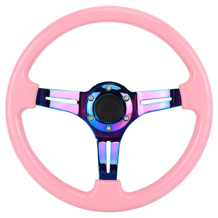 Car Colorful Modified Racing Sport Horn Button Steering Wheel, Diameter: 35cm