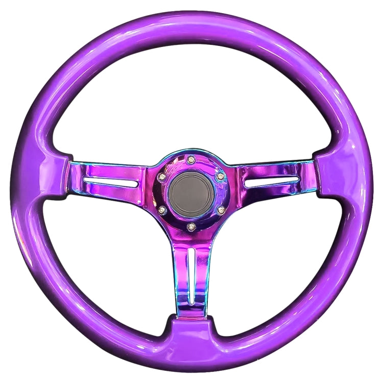 Car Colorful Modified Racing Sport Horn Button Steering Wheel, Diameter: 35cm