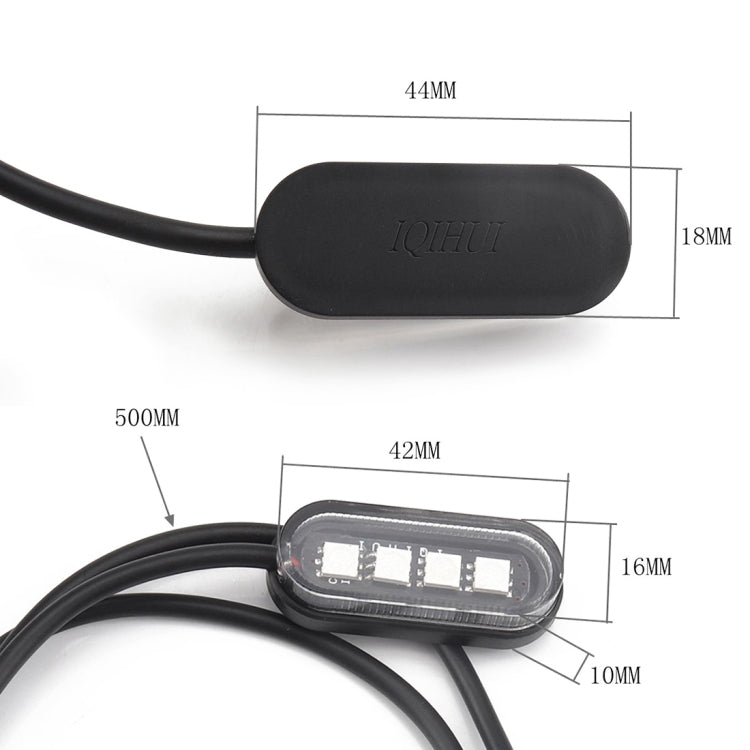 10 PCS Universal Car / Motorcycles LED Atmosphere Lights Inner Decorative Lamp DC12V