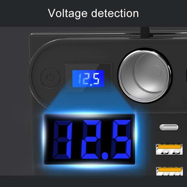 200W DC 12V/24V to AC 220V Car Multi-functional 7388 Sine Wave Power Inverter 6 USB Ports QC3.0 Fast Charger Adapter