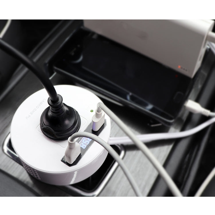 120W DC 12V to AC 220V Car Multi-functional Sine Wave Power Inverter 2 USB Ports Charger Adapter