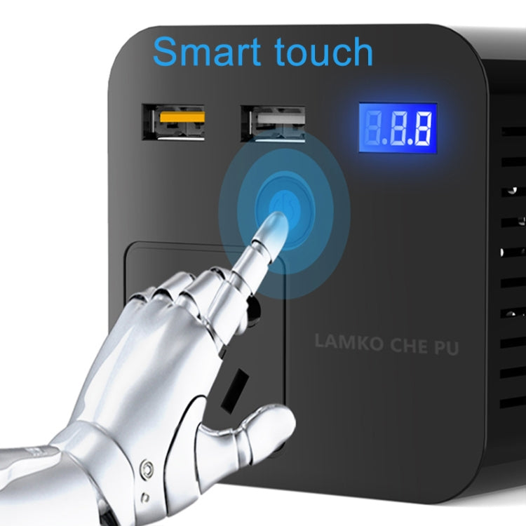 150W DC 12V-24V to AC 220V Car Multi-functional Correction Wave Power Inverter 2 USB Ports Charger Adapter