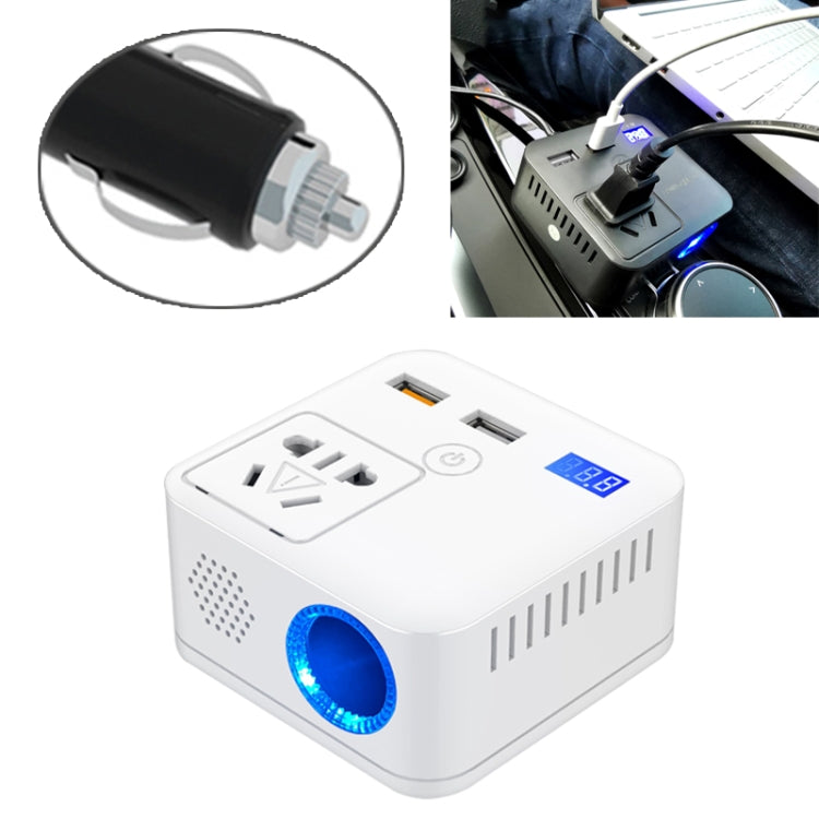 150W DC 12V-24V to AC 220V Car Multi-functional Correction Wave Power Inverter 2 USB Ports Charger Adapter