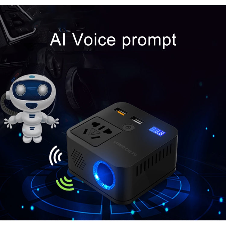 150W DC 12V-24V to AC 220V Car Multi-functional Sine Wave Power Inverter 2 USB Ports Charger Adapter