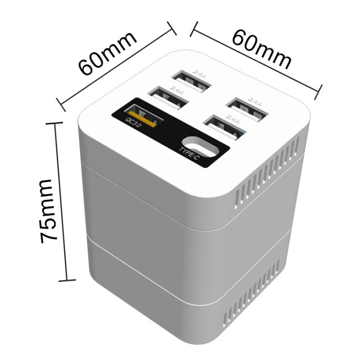 150W DC 12V-24V to AC 220V Car Multi-functional Correction Wave Power Inverter 5 USB Ports Charger Adapter