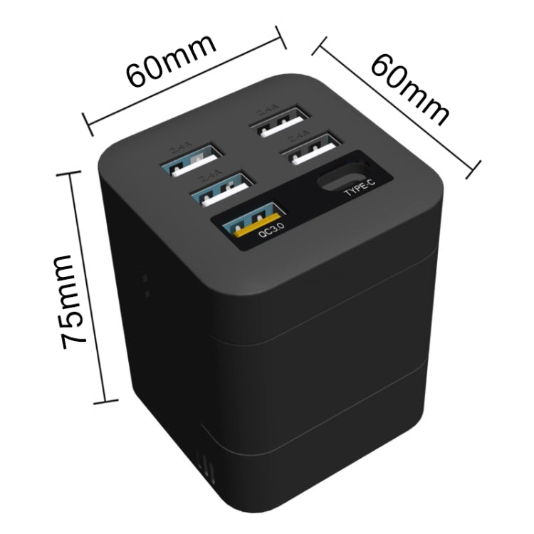 150W DC 12V-24V to AC 220V Car Multi-functional Sine Wave Power Inverter 5 USB Ports Charger Adapter