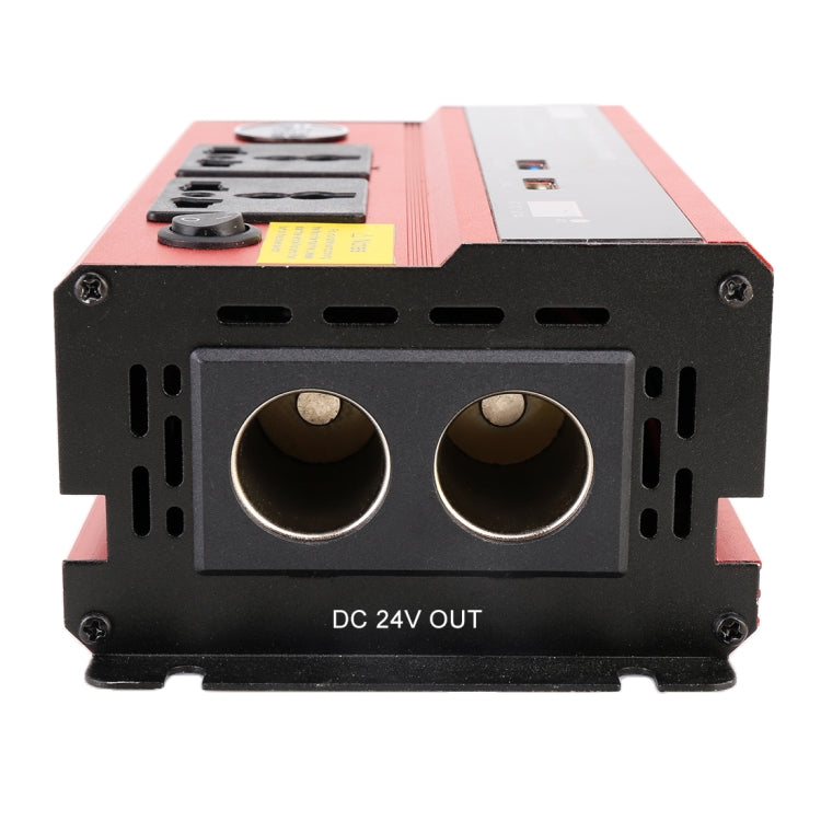 600W DC 24V to AC 220V Car Multi-functional Pure Sine Wave Power Inverter, Random Color Delivery