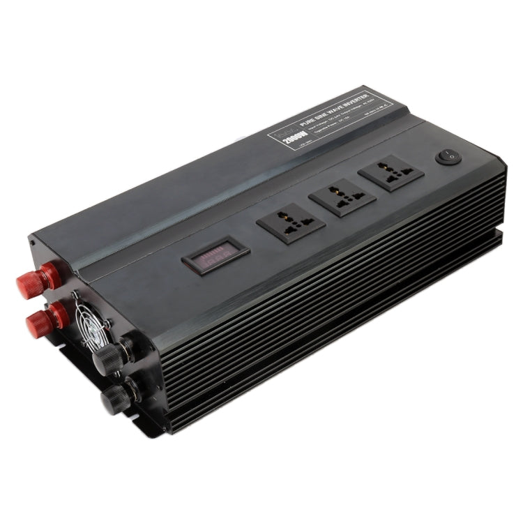 3000W DC 24V to AC 220V Car Multi-functional Pure Sine Wave Power Inverter, Random Color Delivery