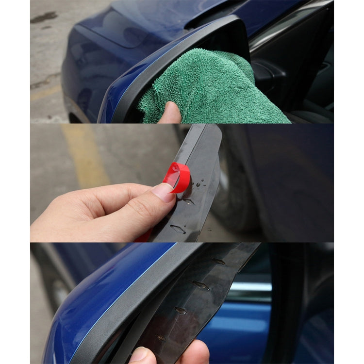 1 Pair 3R-2156 Universal Car Rearview Mirror Rain Blades Mirror Eyebrow Rain Cover