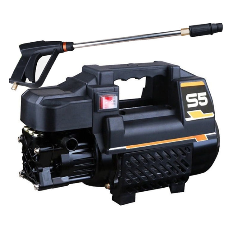 Car / Home 220V Multi-functional Automatic Water Power Washer High Pressure Spray Gun, Long Water Gun + 15m Steel Wire Pipe + Pot + Quick Connect