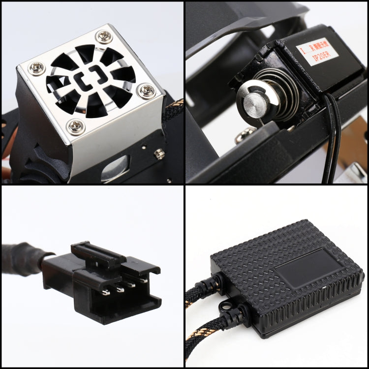 2 PCS IPHCAR I8S 3.0 inch DC9-12V / 38W / 5500K / 4800LM Car Double Light Headlight with Projector Lens for Left Driving