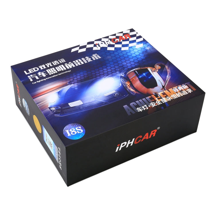2 PCS IPHCAR I8S 3.0 inch DC9-12V / 38W / 5500K / 4800LM Car Double Light Headlight with Projector Lens for Left Driving