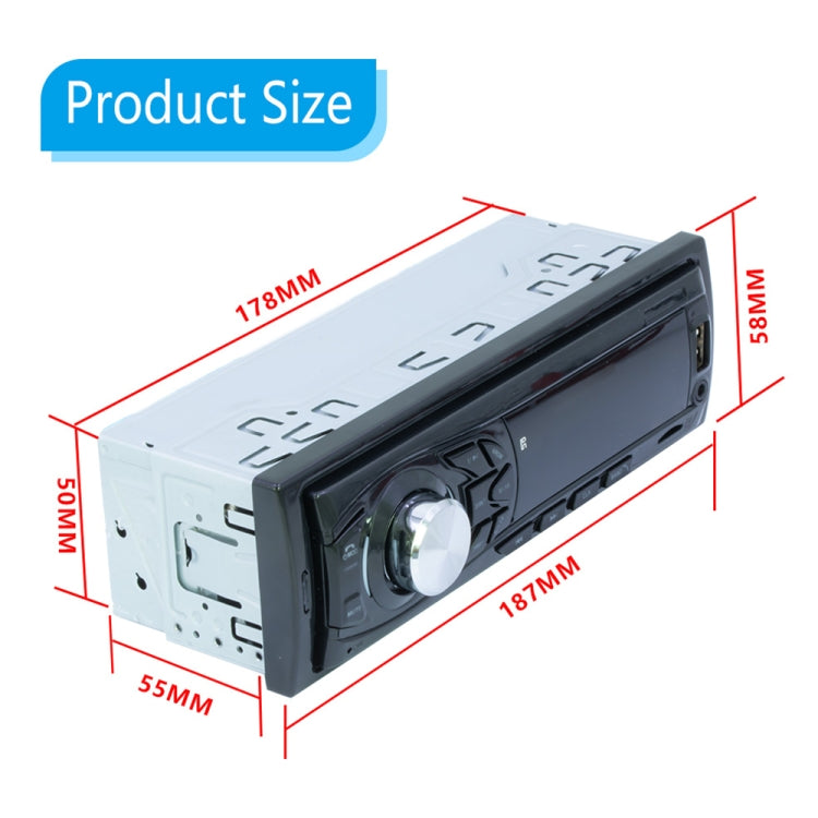 1030 Universal Car Radio Receiver MP3 Player, Support FM with Remote Control