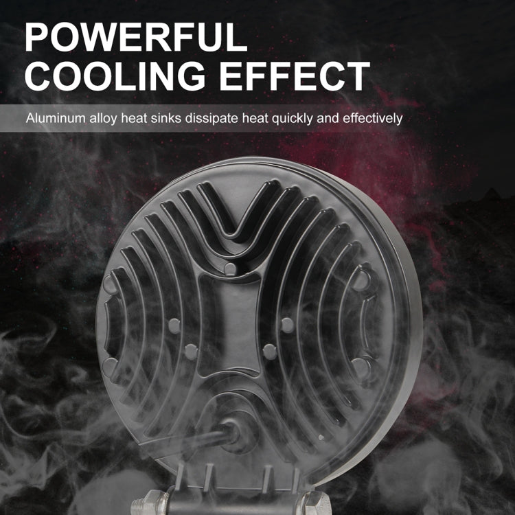 2 PCS 4 inch Round 2-line Herringbone DC10-30V / 15W / 6000K / 1050LM Car Headlights Projector Lens Work Light