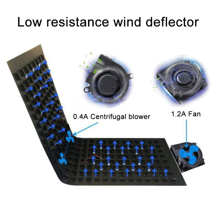 Car 12V Cushion Summer Ventilation USB Refrigeration Blowing Breathable Ice Silk Seat Cover