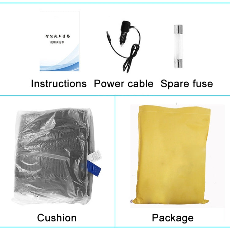 Car 12V Cushion Summer Ventilation USB Refrigeration Blowing Breathable Ice Silk Seat Cover