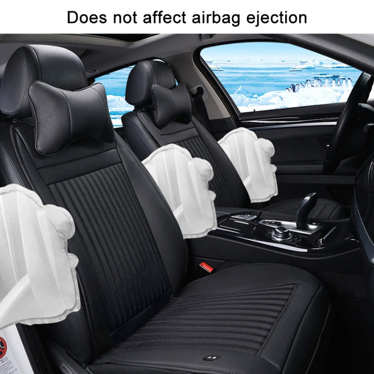 Car 12V Cushion Summer USB Breathable Ice Silk Seat Cover, Eight Fans + Ventilation and Refrigeration+ Massage