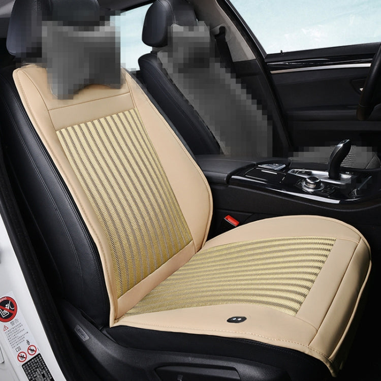Car 12V Cushion Summer USB Breathable Ice Silk Seat Cover, Three Fans + Ventilation and Refrigeration