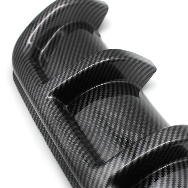 XH-6132 Carbon Texture Universal Car Rear Bumper Lip Diffuser 6 Shark Fin Style Rear Lower Spoiler, Size: 67cm