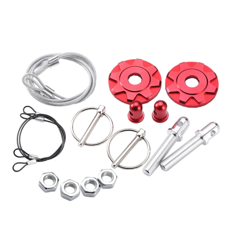 XH-6041 Car Universal Modified Aluminum Alloy Engine Hood Lock Cover