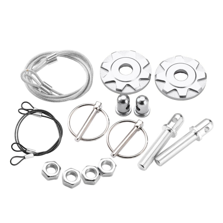 XH-6041 Car Universal Modified Aluminum Alloy Engine Hood Lock Cover