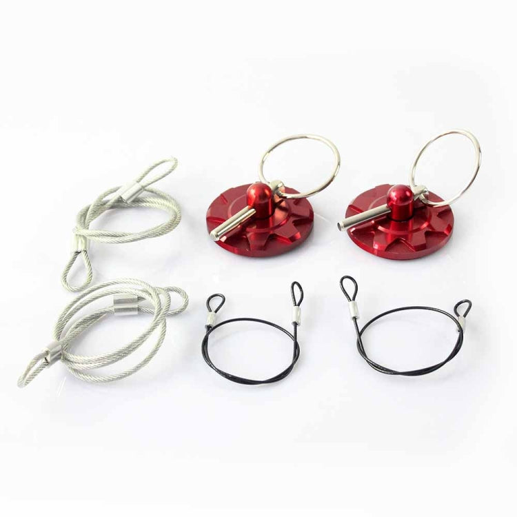 XH-6049 Car Universal Modified Racing Punch-free Aluminum Engine Hood Lock Cover