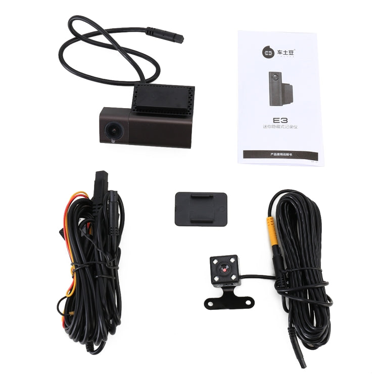 E3 Mini Car WIFI Dash Camera Hidden Vehicle Monitor HD 1080P Dashcam Video Recorder Camcorder Motion Detection, Support APP & TF Card