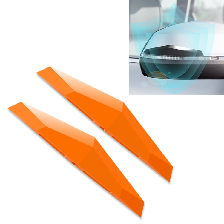 2 PCS Universal Car Screaming Bumper Rearview Mirror Anti-collision Strip Protection Guards Plastic Trims Stickers